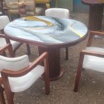 4-Seater Marble top